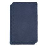 Заплатки пришивные из замши, прямоугольник 8х12,7см с перфорацией, 2 шт, 100% кожа, 22 темно-синий, 59123