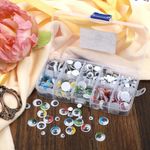 Глаза круглые бегающие 5-12 мм, цв.МИКС уп.280 шт