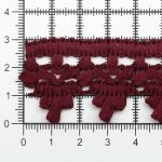 Тесьма отделочная вязаная 32 мм, 10 м, бордо