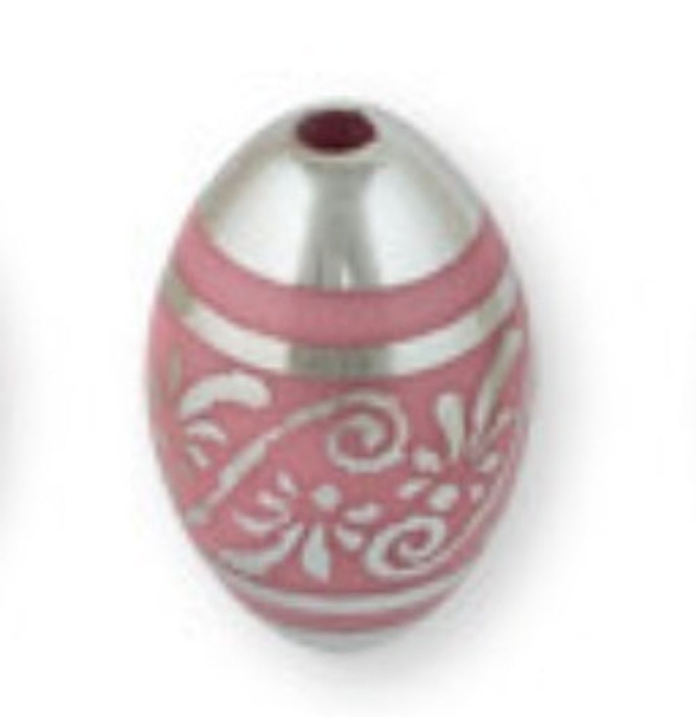 Бусины акрил 20х13 мм, 3 шт, №02 розовый, Zlatka BLM-03