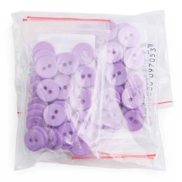 Пуговицы 2 прокола 18L, 11 мм, (Purple (фиолетовый)), NE74, 144 шт
