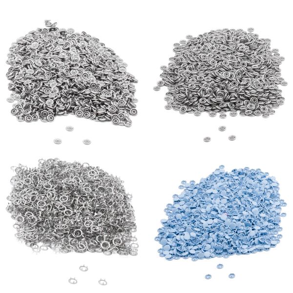 Кнопка рубашечная (джерси) закрытая ⌀7.8 мм, ≈1440 шт, МЕТАЛЛ, эмаль, 185 голубой, NEW STAR