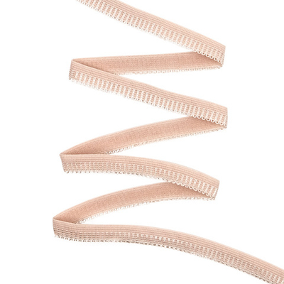 Резинка бельевая (ажурная) 10.0 мм / 50 метров, пудровый, 0310/49