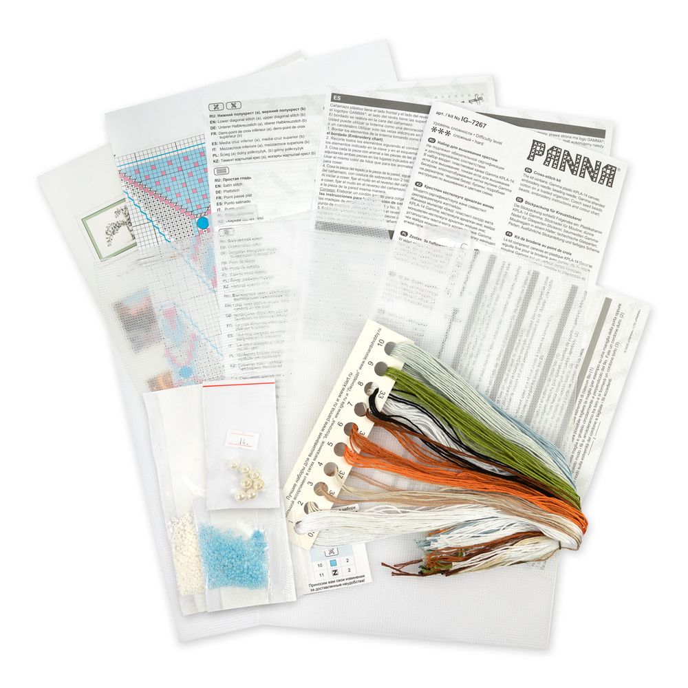 Набор для вышивания нитками Panna, Лесной фонарь