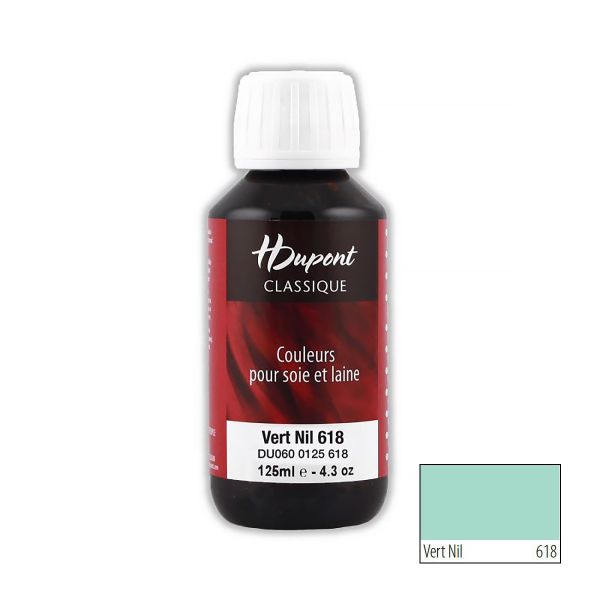 Краска для шелка H Dupont Classic, 125мл, 618 нильский зеленый