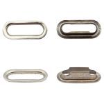 Люверсы металл овальные 24х8 (внутр.), 28х12 (внешн.), металл (≈100 шт) New Star, никель