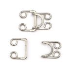 Крючки пришивные 30х20 мм, никель, 10 шт, BIG