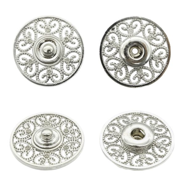 Кнопка пришивная металл ⌀23.0 мм, металл, S, уп.10 шт