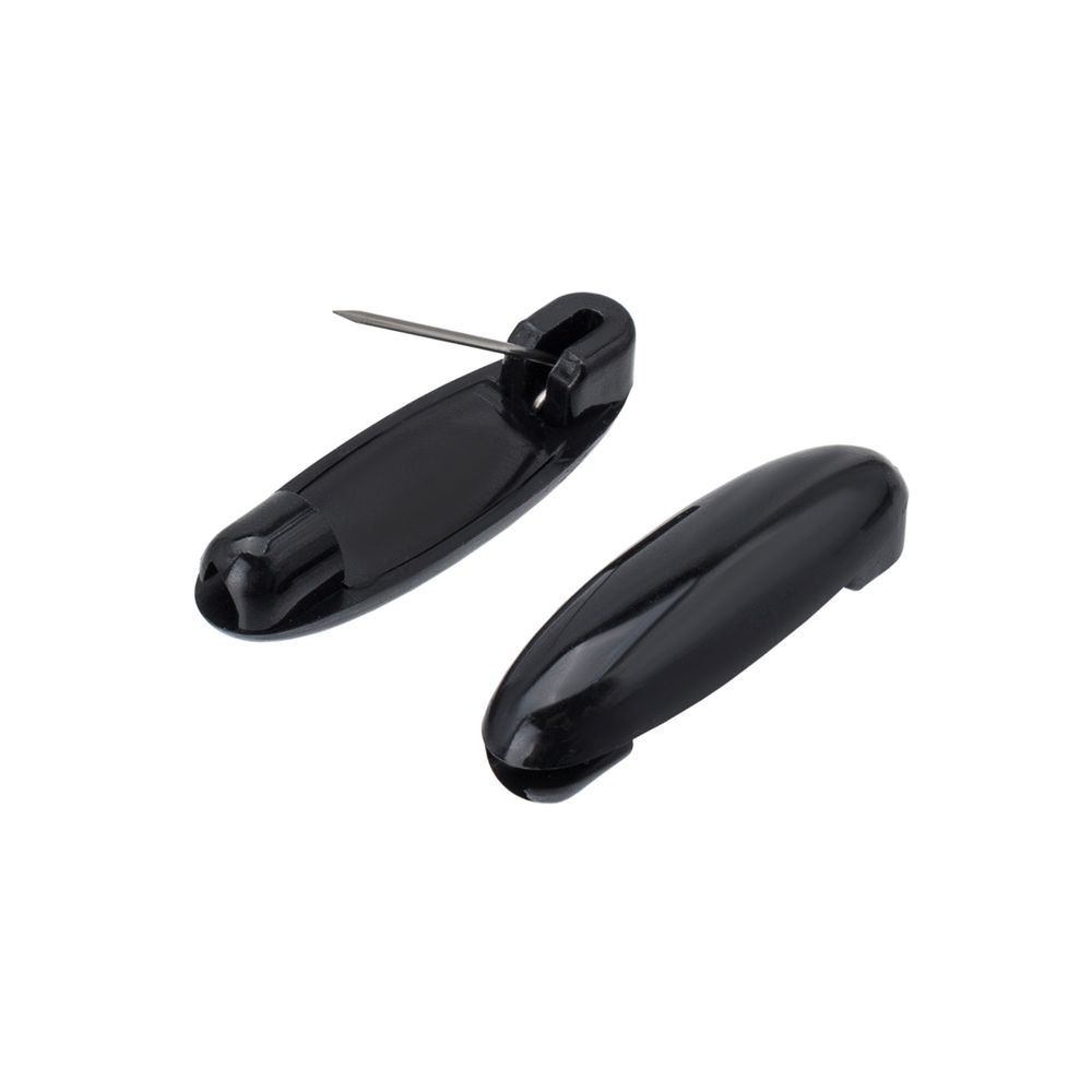 Булавки безопасные 35 мм, для белья, 6 шт, черный