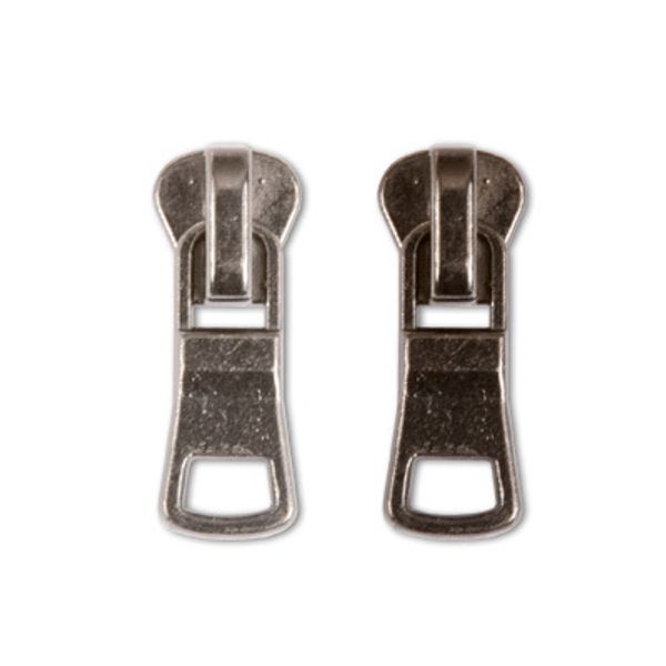 Слайдер (замок) для молнии трактор Т5 (5 мм), автомат, 100 шт, никель, Gamma