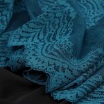 Кружево бельевое эластичное 230 мм / 10 м, 8036, цв.F222 изумрудно-синий, Kruzhevo