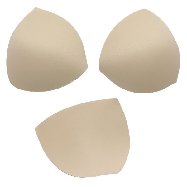 Бельевые чашечки для бюстгальтера треугольные б/уст., с равном. наполн., (8300), разм.42, 10 пар, 03-бежевый