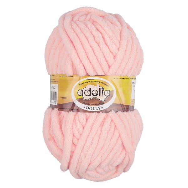 Пряжа Adelia Dolly / уп.5 мот. по 100г, 40м, 27 св. персиковый
