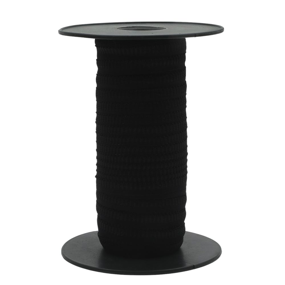 Резинка бельевая (ажурная) 10.0 мм / 50 метров, черный