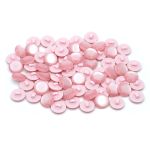 Пуговица на ножке 32L=20мм, пластик, CR P-45, col.16 розовый, 72 шт