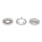 Кнопка рубашечная (джерси) открытая ⌀9.5 мм, ≈1440 шт, МЕТАЛЛ, никель, NEW STAR