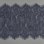 Кружево шантильи (реснички) 170 мм, TBY A88, S919 темно-синий, 3м, Kruzhevo