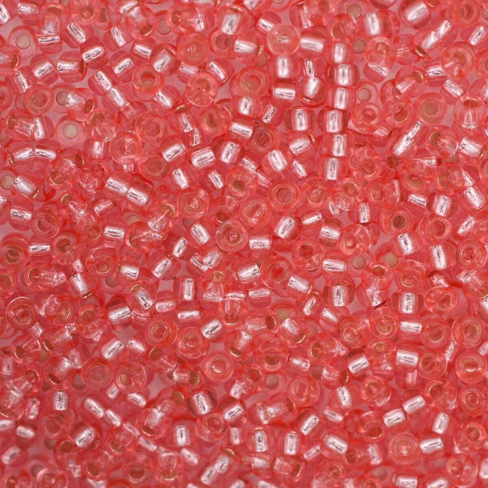 Бисер Preciosa цветной с серебр.центром 10/0 (78191), круг.отв., 500гр