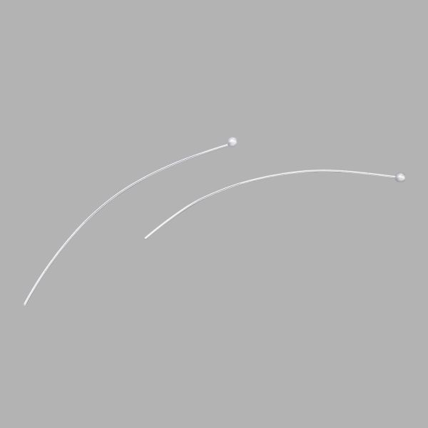 Штифты с шариком 5см, 50 шт/упак, Astra&Craft (Серебро), 4AR192