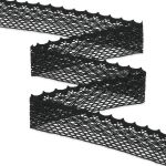 Кружево вязаное (тесьма) хлопковое 55 мм / 25 метров, рис.55.01.180 (черный) С3749Г17