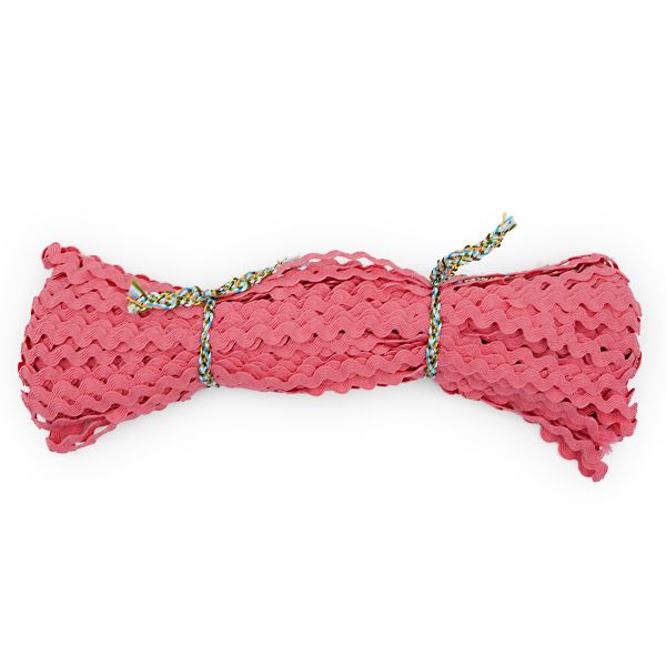 Тесьма вьюнчик 9 мм / 30м (яр. розовый), С868(С442)