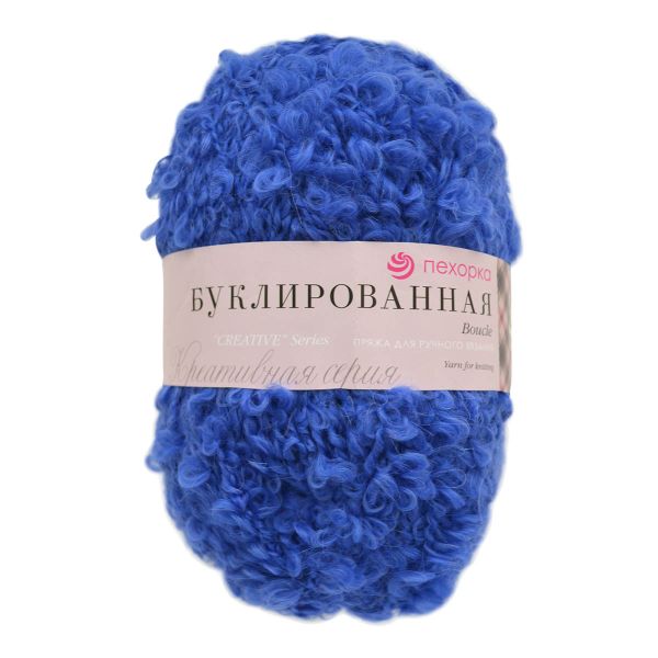Пряжа Пехорка Буклированная / уп.5 мот. по 200 г, 220 м, 26 василек