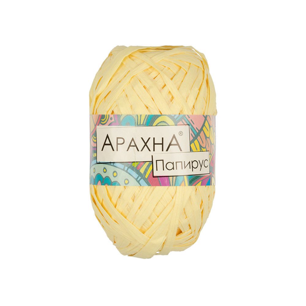 Пряжа Arachna Papyrus / уп.10 мот. по 40г, 50м, 04 св.желтый