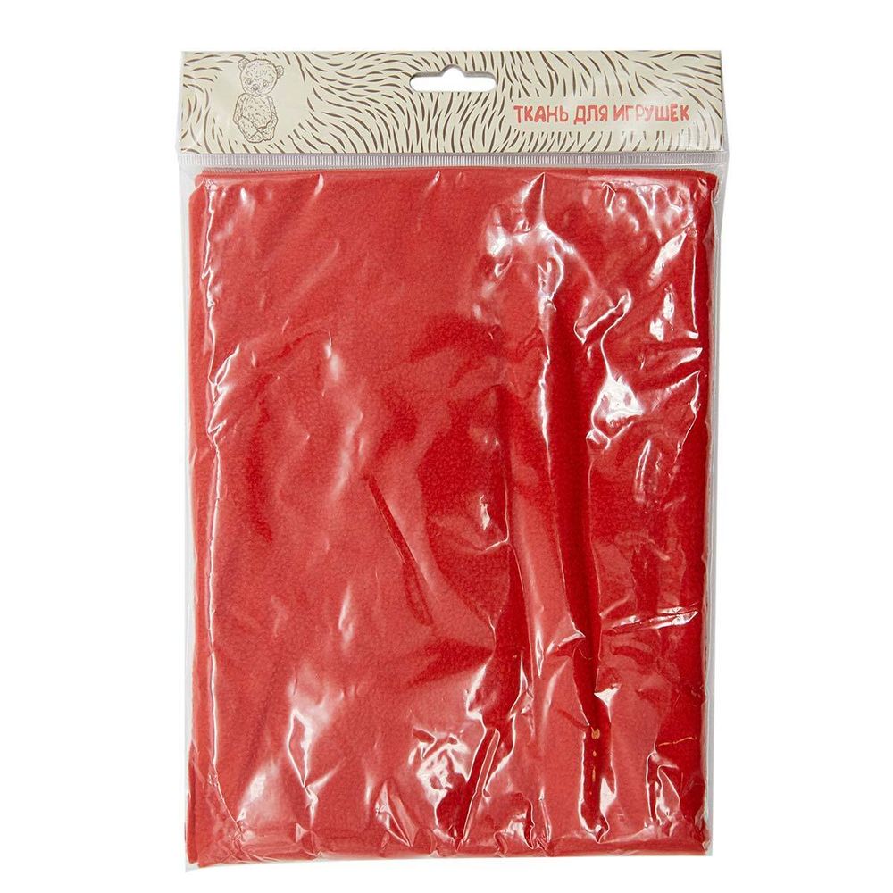 Трикотаж для кукол флис 180 (47х50 см-+3см) (23185 красный)