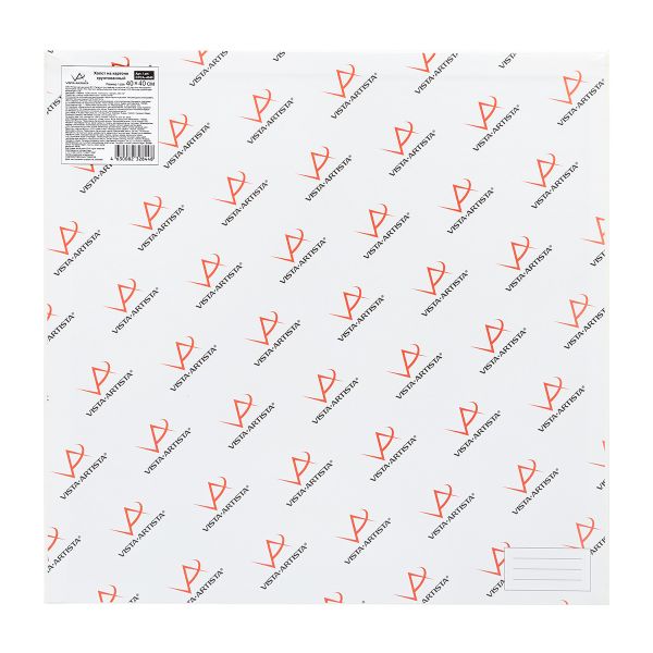 Холст грунтованный на картоне 40х40 см, 240 г/м², мелкозернистый, Vista-Artista CPCA-4040