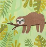 Алмазная (кристальная) мозаика Фрея, постер Ленивец, 30х30 см