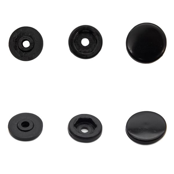 Кнопка рубашечная ⌀12,5/10мм пластик (≈100 шт) New Star (322 чёрный)