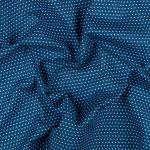 Ткань для пэчворка Peppy Бабушкин сундучок, отрез 50х55 см, 140 г/м², БС-35 кр.горох я.синий, Peppy