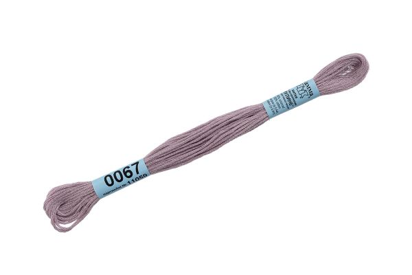 Мулине Gamma 100% хлопок, цв.0067 сиренево-серый, 24 мотка по 8 метров