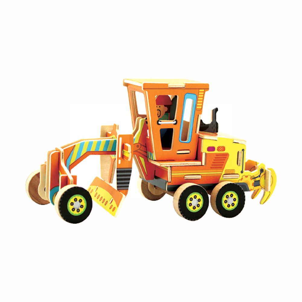 Пазл серия Дорожно-строительная техника RT-001, грейдер, Rezark RT-001