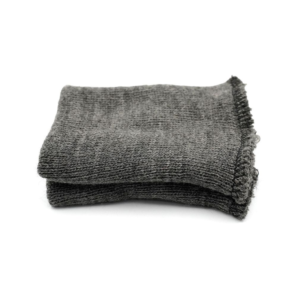 Манжеты трикотажные 8.0х9.5 см, 1 пара, средней плотности 14 кл, 1х1, В-78 асфальт, серый меланж