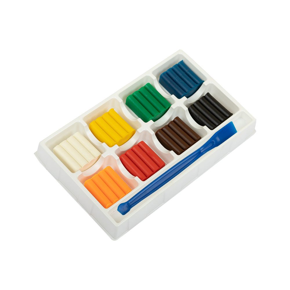 Пластилин восковой 96 г, 8 цв, Лео LMCW-0108