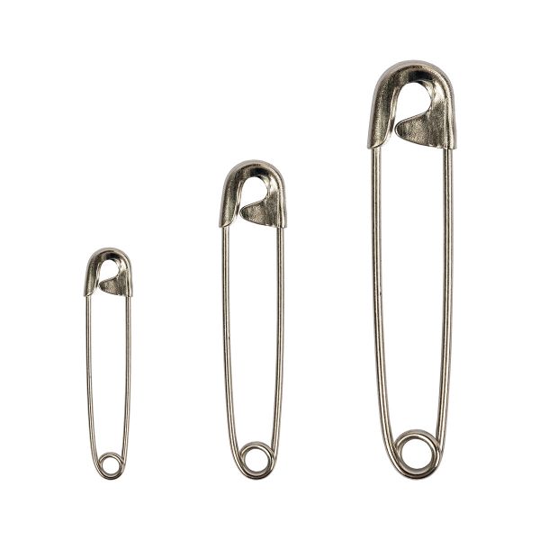 Булавки английские ассорти 12 шт, никель, KOH-I-NOOR 55 (5110 №1-2-3)