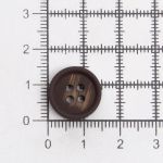 Пуговицы 4 прокола 24L (15мм), (Brown (коричневый)), 36 шт