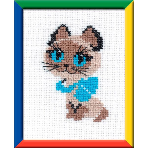 Набор для вышивания нитками Риолис, Котенок, 13х16 см
