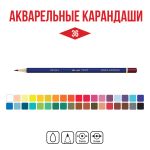 Карандаш акварельный набор заточенный 4х36 цв, Vista-Artista Fine VFWP-36