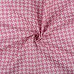 Ткань для пэчворка Peppy Бабушкин сундучок, рулон 112 см / 5 метров, БС-25 гусиная лапка я.розовый, Peppy