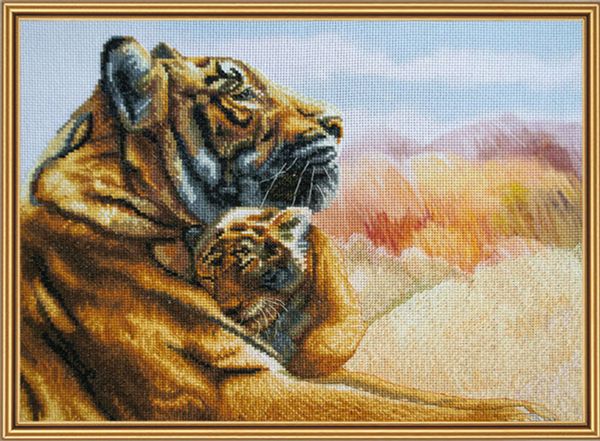 Набор для вышивания нитками Нова Слобода, Мамина забота 32х23 см