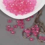 Бусины акрил ⌀8 мм, цв.02 розовый, MG.3240-02, уп.500 г, Magic4Hobby