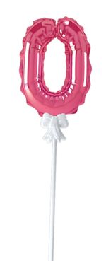 Шар самодув Цифра, 5 шт, 0, розовый, Boomzee FBZ-06