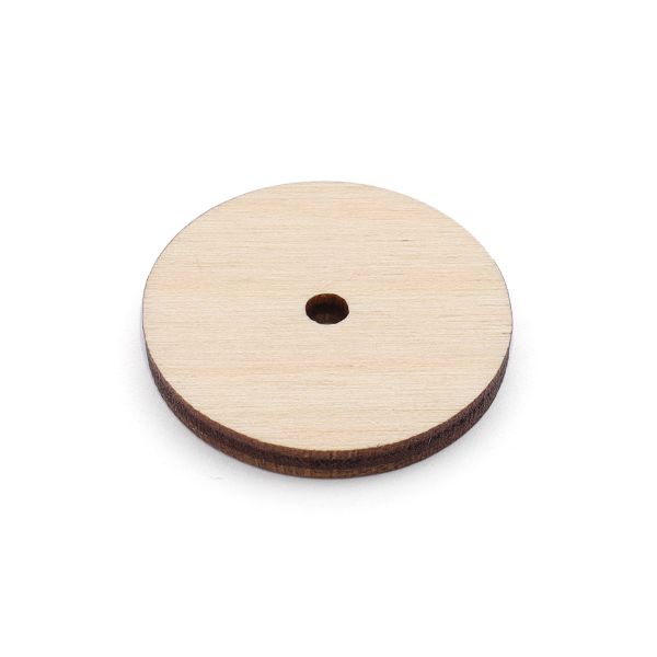 Диск из фанеры 25 мм, толщ. 3.0 мм, уп.10 шт