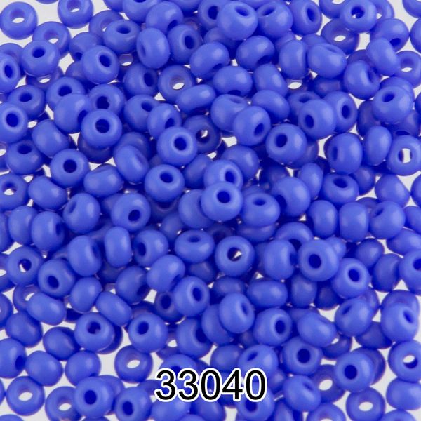Бисер Preciosa 10/0 (2.3 мм), 500 г, 33040 (Ф172) голубой