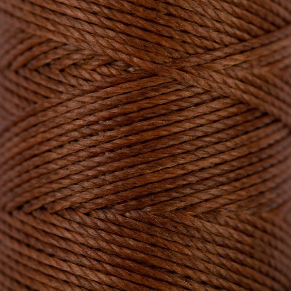 Нитки для кожи вощёные (полиэстер) 0.45х, 40 м, 1 катушка, 002 св. коричневый, LC-005 Промысел