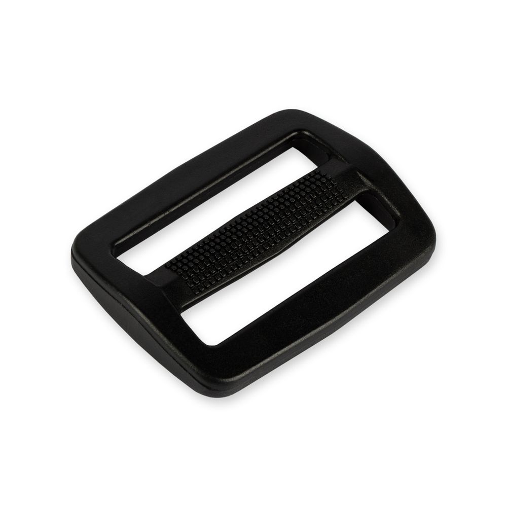 Пряжка двухщелевая 32 мм, 10 шт, черный, Gamma SAR001