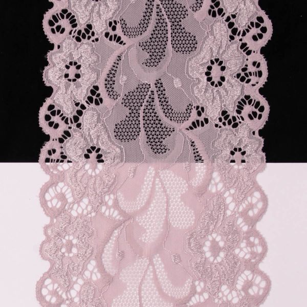 Кружево бельевое эластичное 150 мм / 13.72 м, цв. C344 пудровый