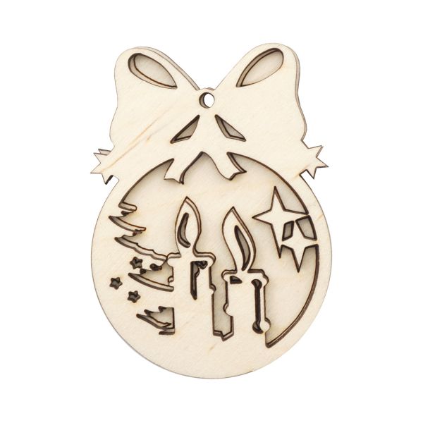 Заготовка для декорирования из двух частей Шар со свечой 6,8х4,9х0,6см Astra&Craft